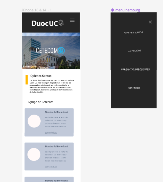 Diseño de Versión Mobile